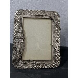 GSA‎ Godinger 1992 Silver Tassel Picture Photo Frame 5x7 EUC